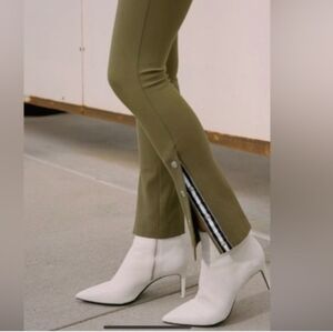 Rag & Bone Green Simone Side Snap Dark Olive Jegging Pants 2